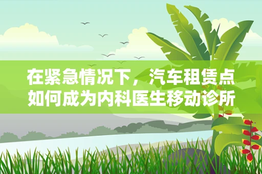 在紧急情况下，汽车租赁点如何成为内科医生移动诊所的‘秘密武器’？